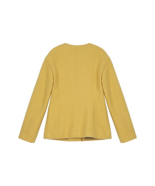 [22FW] NO COLLAR JACKET - Yellow