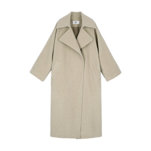 [22FW] BASIC MAXI COAT - Бежевый