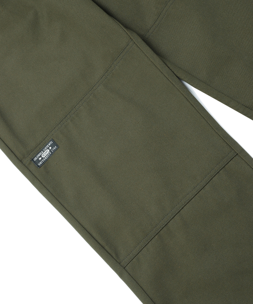 Свободные брюки NYC LABEL CP DOUBLE KNEE PANTS Dark Khaki