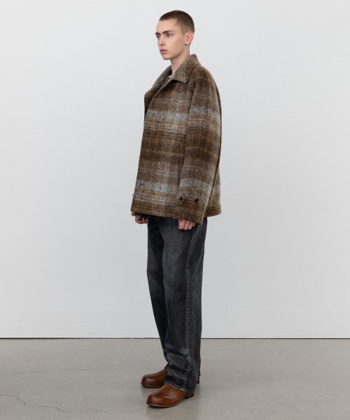 Полупальто балмакаан из альпаки BROWN
