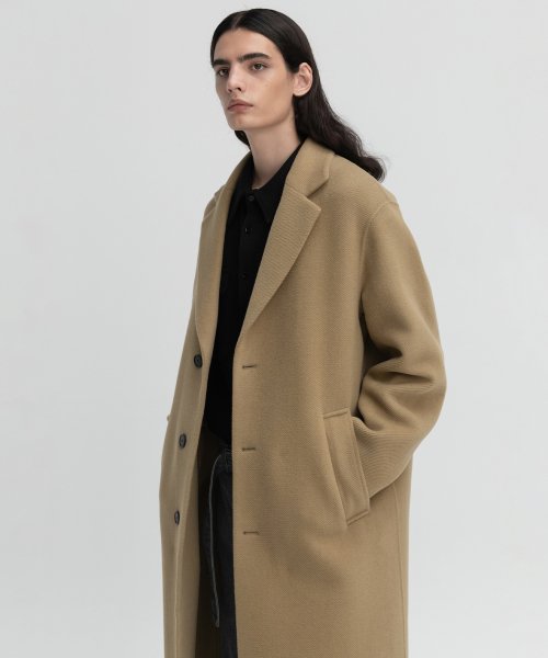 Пальто ручной работы на одной пуговице GREY BEIGE