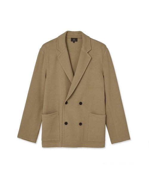 Трикотажный дабл жакет Beige