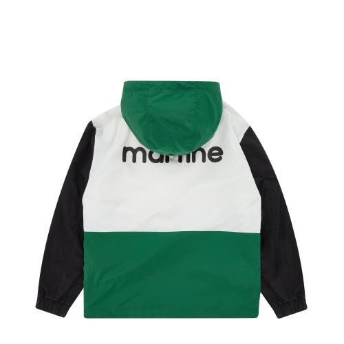 Color Block Hoody Anorak_Green (Men)