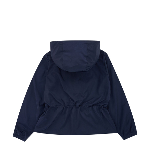Lining Color Point Hoody Anorak_Navy