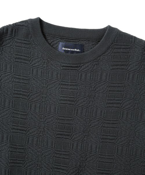 MUSINSA | thisisneverthat® Coverlet Sweater Charcoal