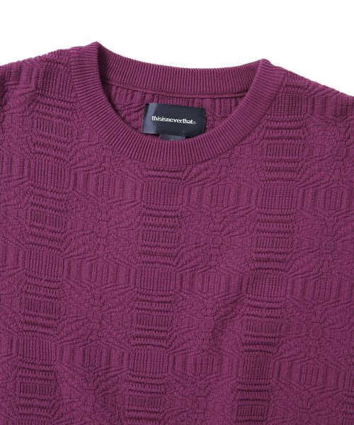 MUSINSA | thisisneverthat® Coverlet Sweater Magenta