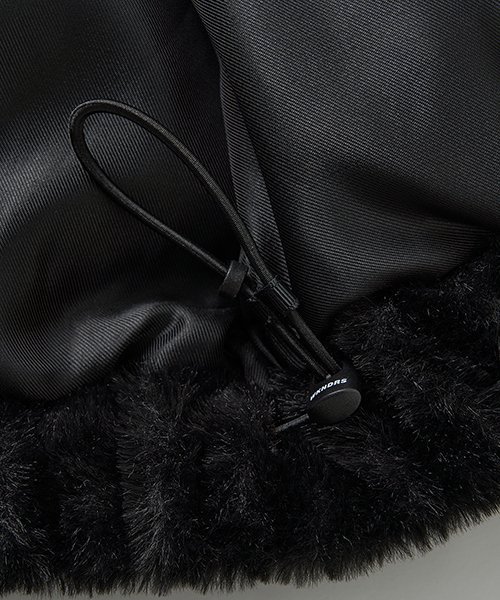 FAUX FUR PADDED JK (BLACK)