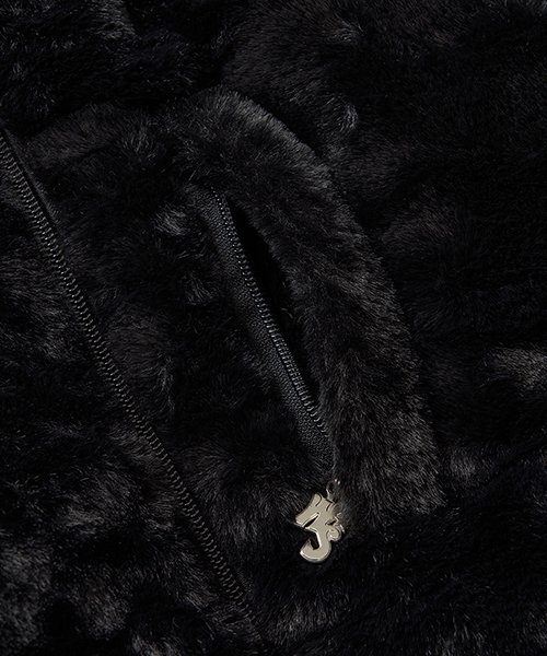 FAUX FUR PADDED JK (BLACK)