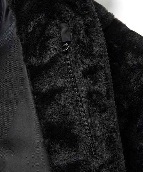 FAUX FUR PADDED JK (BLACK)