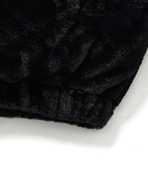 FAUX FUR PADDED JK (BLACK)