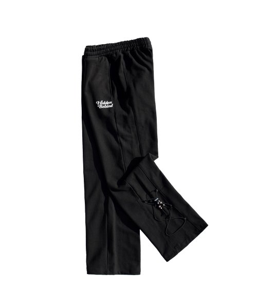Брюки с 3 панелями и завязками сбоку (BLACK)