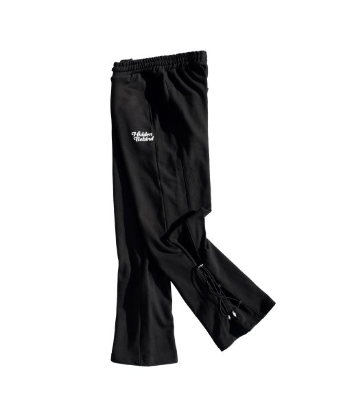 Брюки с 3 панелями и завязками сбоку (BLACK)