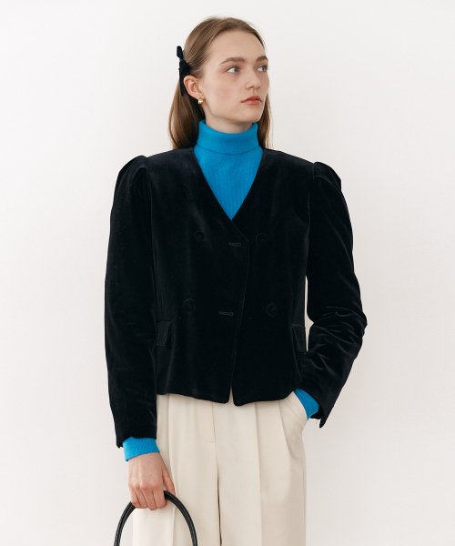 VELVET JACKET BLACK