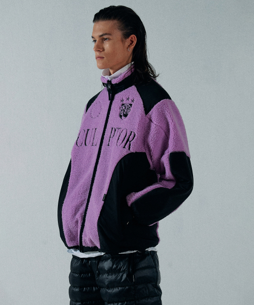 Racing Sherpa Jacket Pink/Black