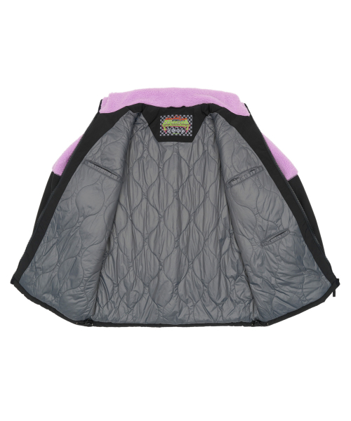 MUSINSA | SCULPTOR Racing Sherpa Jacket Pink/Black