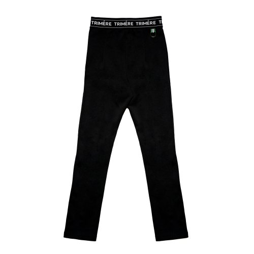 Прямые эластичные брюки на резинке WOMAN BLACK