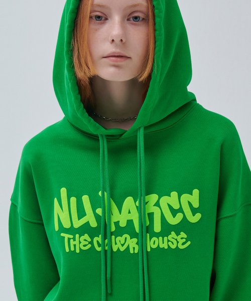 Высококачественный хлопковый лого худи - Women/Green