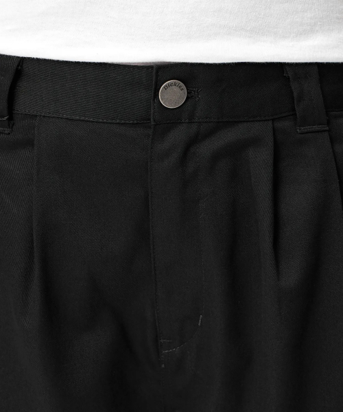 Брюки твил relaxed tapered Black