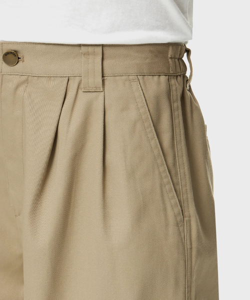 Свободные зауженные брюки из твила Desert Sand