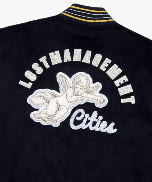 MUSINSA | LMC LMC ANGEL WOOL VARSITY JACKET navy