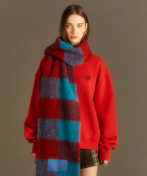 MUSINSA | ANDERSSON BELL (Essential) Billy New Check Scarf aaa324u (RED)