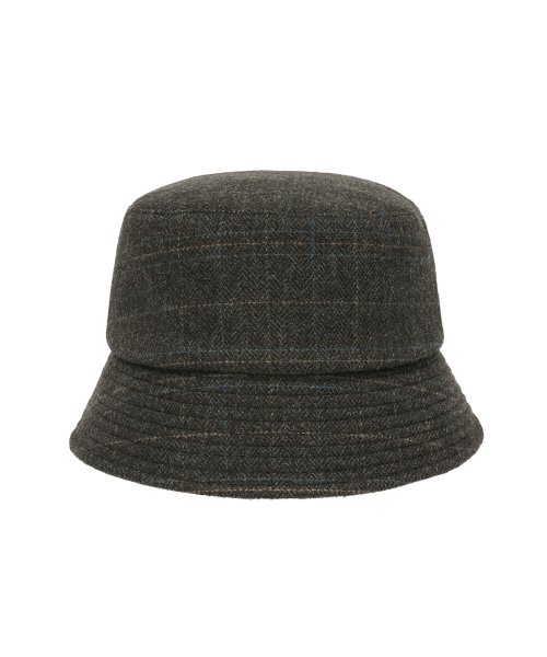 MUSINSA | MARDI MERCREDI WOOL BUCKET HAT MULTI CHECK MRCD_KHAKIBROWN