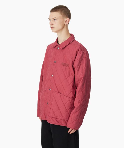 MUSINSA | thisisneverthat® RS Quilted Jacket Raspberry Red