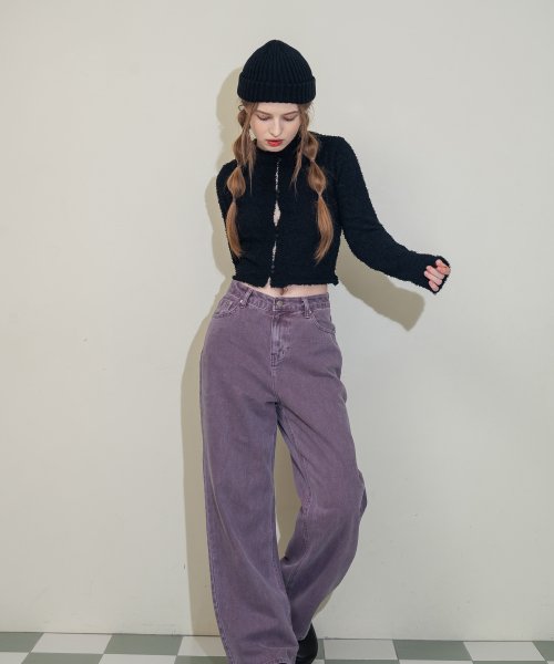 JANET BUTTON KNIT _BLACK