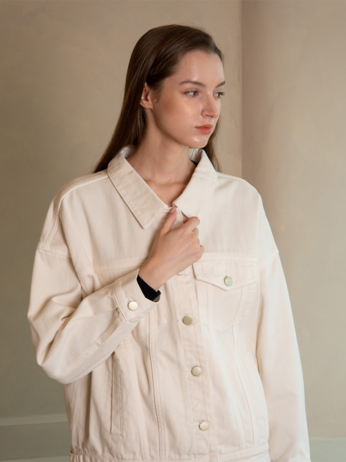 WED Pure white denim jacket