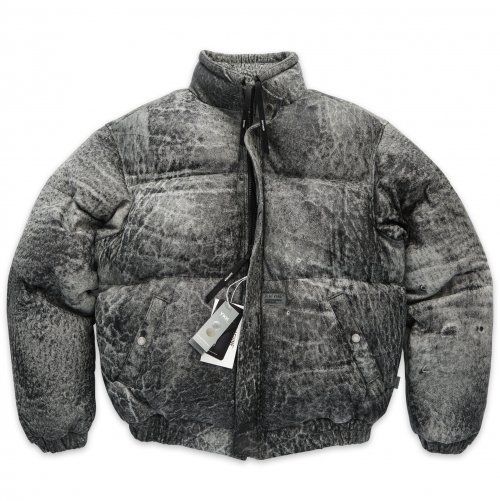 DV.LOT 676 Distressed Sheep skin Duck down-Armor -Black Gray-