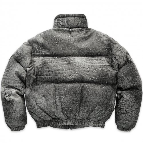 DV.LOT 676 Distressed Sheep skin Duck down-Armor -Black Gray-