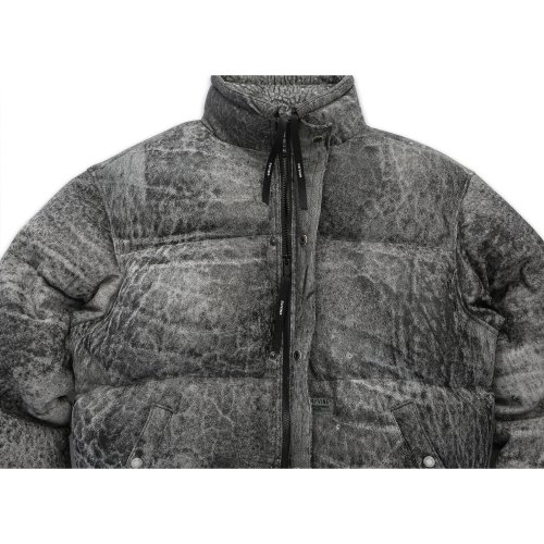 DV.LOT 676 Distressed Sheep skin Duck down-Armor -Black Gray-