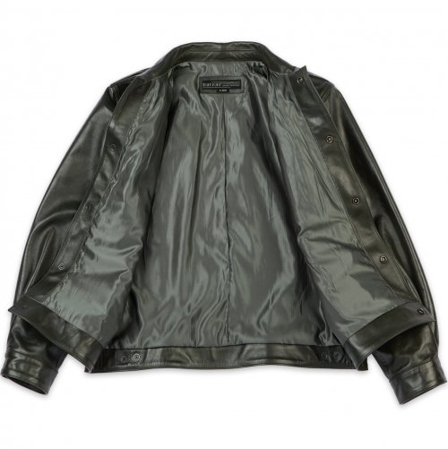 DV.LOT 669 Calf skin Trucker -Dark Khaki-