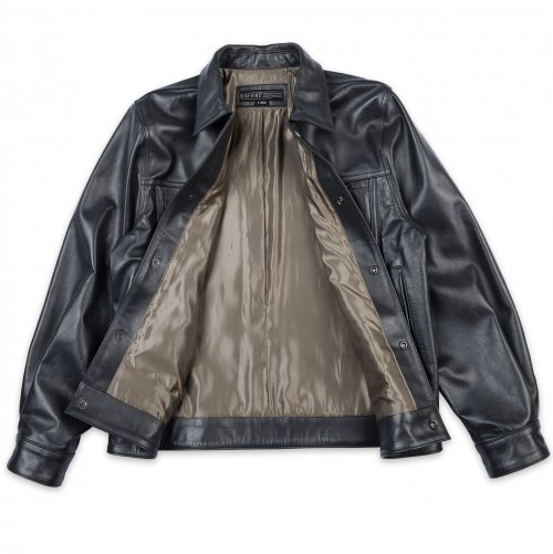 DV.LOT 669 Calf skin Trucker -Navy Gray-