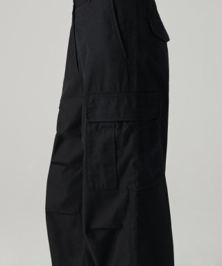 MUSINSA STANDARD WOMAN ウィメンズ ワイド カーゴパンツ [ブラック] | MUJIスタンダードウィメンズ 画像 8