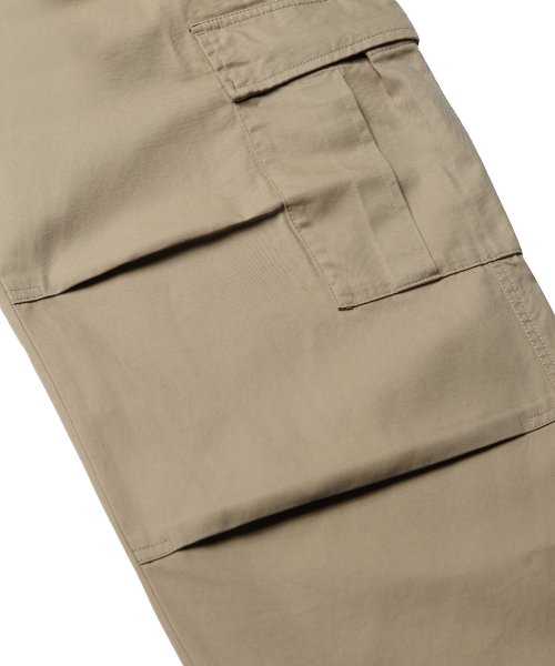 Women's Wide Cargo Pants [Beige] thumbnail 8