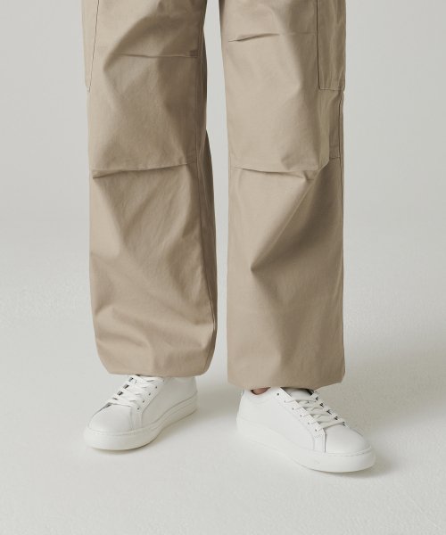 Women's Wide Cargo Pants [Beige] thumbnail 11