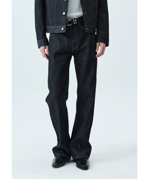 Bootcut Fit Denim Jeans - Dark Blue