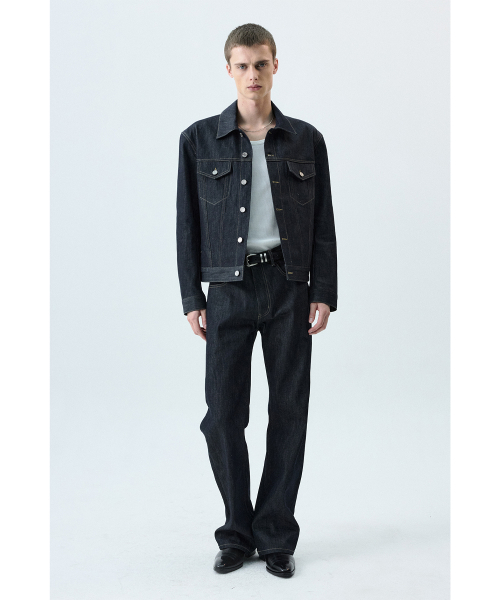 Bootcut Fit Denim Jeans - Dark Blue