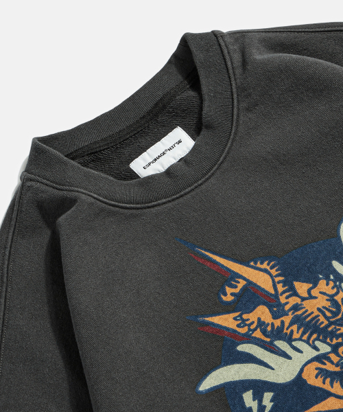 Flying Tigers Heavyweight Sweatshirt Vintage Black