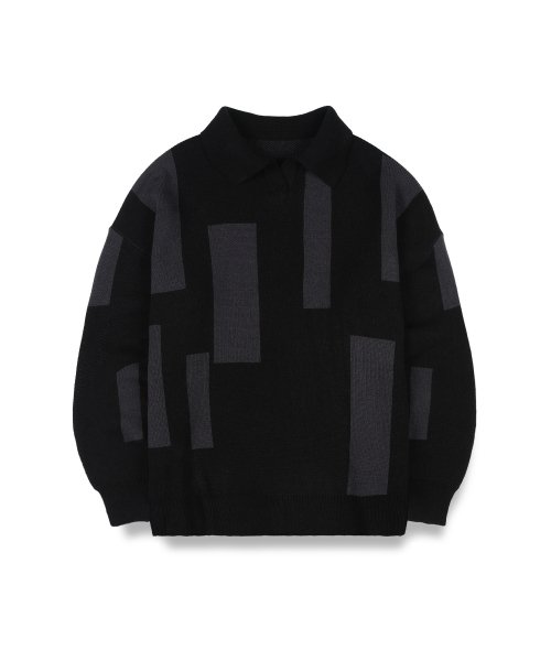 Трикотажное поло Geometry Black