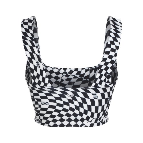 CHECKERBOARD BRA TOP BN3BR007