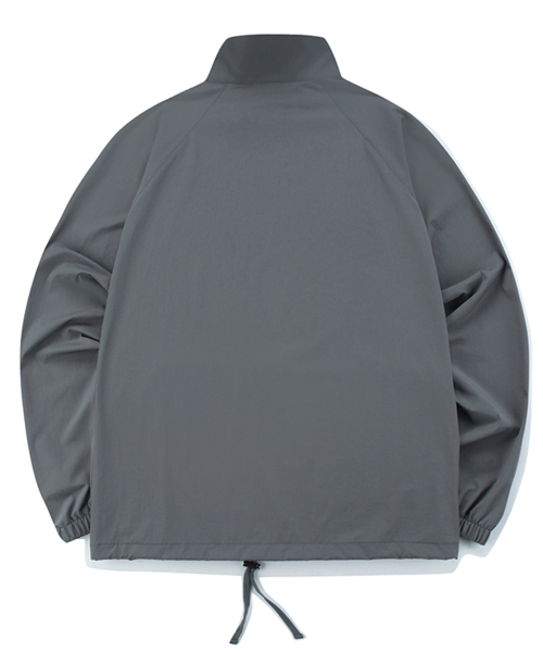 CU NY OVERFIT NYLON ANORAK JACKET уголь