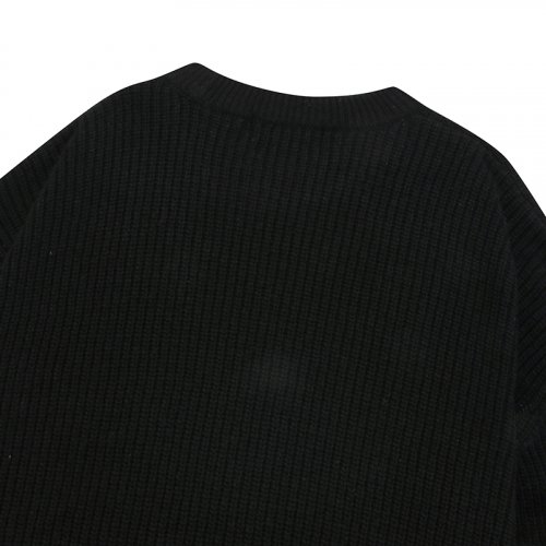 Оверсайз свитер 1754 CROWN OVERFIT ROUND SWEATHER Black