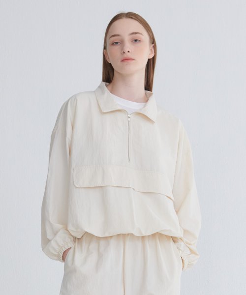 Анорак на молнии 22 FW (Cream)