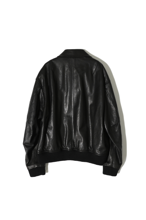 Capital Leather Blouson Jacket Black