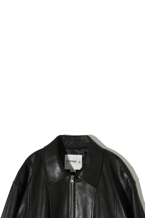 Capital Leather Blouson Jacket Black