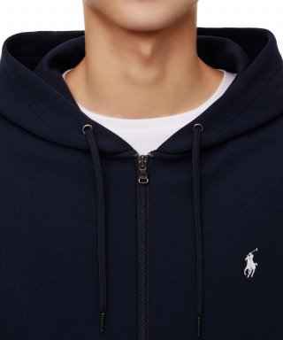 POLO RALPH LAUREN ポロ・ラルフ・ローレン ダブルニットフルジッパーフーディ - ネイビー 画像 9
