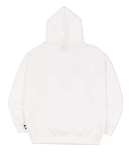Oval лого оверсайз худи White