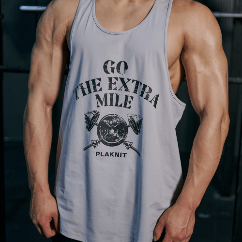Винтажная майка с графикой KINTERRA Bench Press